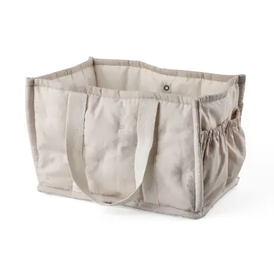 Sebra diaper caddy, morning beige