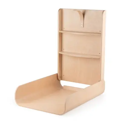 Sebra skötbord vägg, trä