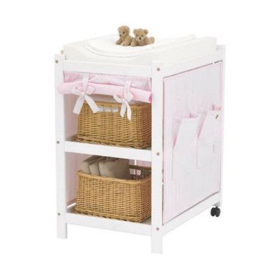 Textilier skötbord Ida, rosa