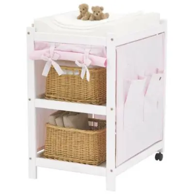 Textilier skötbord Ida, rosa