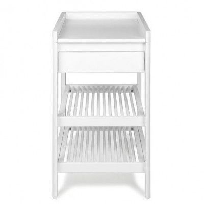 Troll Lukas Skötbord med låda (Vit)