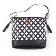 Angel of Sweden skötväska Stockholm, svart/vit