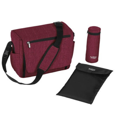 Britax skötväska, Wine Red Melange, Wine red melange