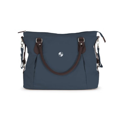 Crescent skötväska Exclusive, navy/mörkbrun