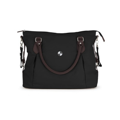 Crescent skötväska Exclusive, svart/mörkbrun