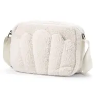 Elodie Details skötväska crossbody, white bouclé