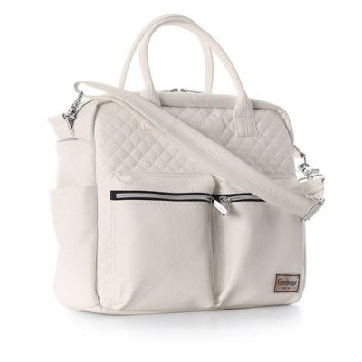 Emmaljunga skötväska De Luxe 2022, sand beige leatherette, sand Beige Leatherette