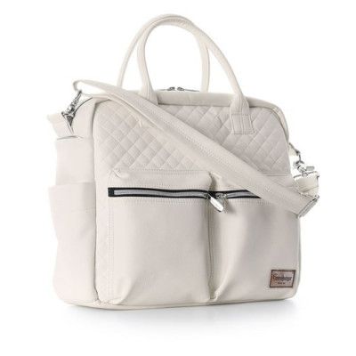 Emmaljunga skötväska De Luxe 2023, sand beige leath, Sand beige leath
