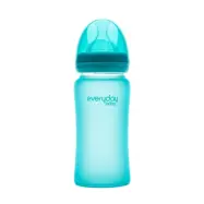 Everyday Baby nappflaska med värmeind 240 ml, turkos
