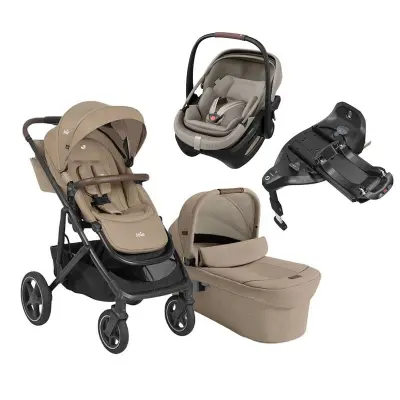 Joie Elara duovagn + Maxi-Cosi Coral Slide Pro babyskydd + isofixbas