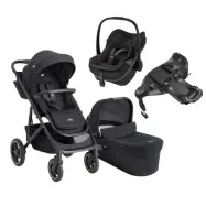 Joie Elara duovagn + Maxi-Cosi Pebble Slide Pro babyskydd + isofixbas