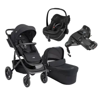 Joie Elara duovagn + Maxi-Cosi Pebble Slide Pro babyskydd + isofixbas
