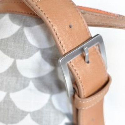 Littlephant Messenger Skötväska Waves Grå