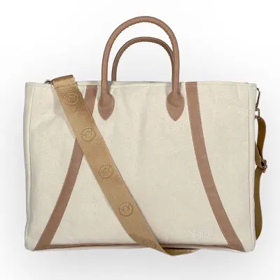 Najell skötväska, elfenbensvit