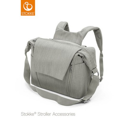 Stokke skötväska&ryggsäck, brushed grey, brushed grey