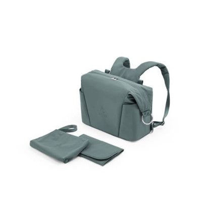 Stokke skötväska&ryggsäck, cool teal, cool teal