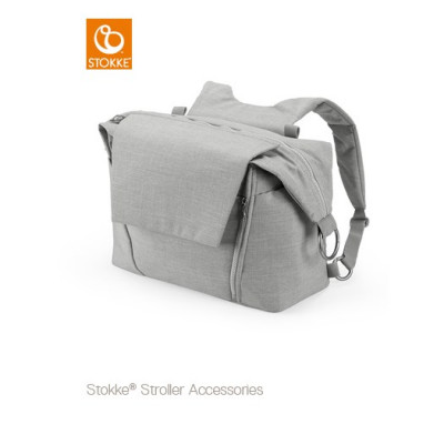 Stokke skötväska&ryggsäck, grey melange, grey melange