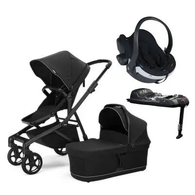 Thule Sleek 2 duovagn + BeSafe Izi Go Modular X2 babyskydd + isofixbas
