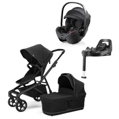 Thule Sleek 2 duovagn + Britax Baby-Safe Pro babyskydd + isofixbas