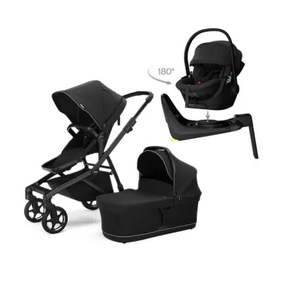 Thule Sleek 2 duovagn + Thule Maple babyskydd + bas