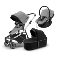 Thule Sleek duovagn + Maple babyskydd + adapter