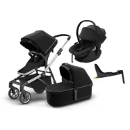 Thule Sleek duovagn + Maple babyskydd + Alfi isofixbas