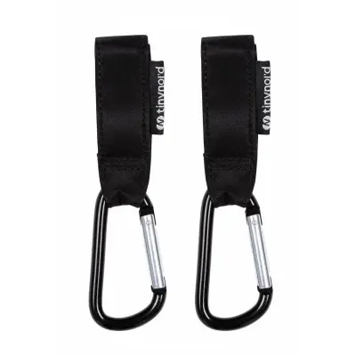 Tinynord barnvagnskrokar 2-pack, svarta