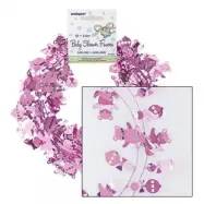 Foliedekoration rosa nallar och skallror 360 cm