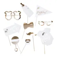Fotoprops Oh Baby Guld - 10-pack
