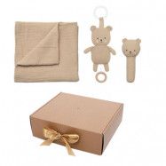 Jabadabado presentkit filt/speldosa/skallra teddy