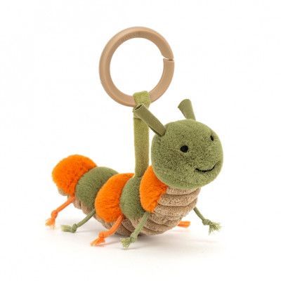 Jellycat - Gosedjur - Little Christopher Caterpillar Rattle