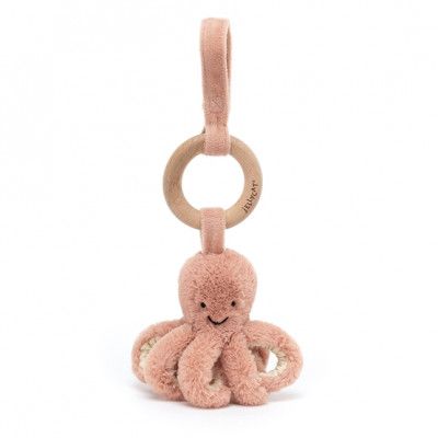 Jellycat - Odell Octopus Wooden Ring Toy