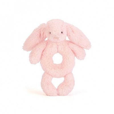 Jellycat - Skallra - Bashful Bunny Grabber Pink