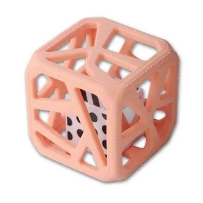 Malarkey Kids bitleksak skallra, peachy pink