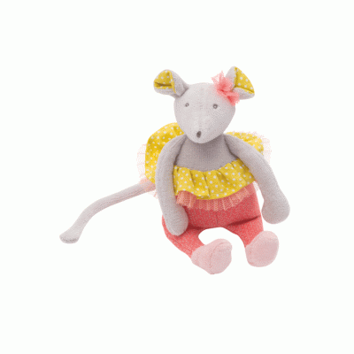 Moulin Roty, Skallra Mus Mademoiselle Souris 19cm