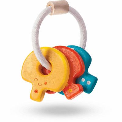 Nyckelknippa / Skallra i Trä - Färgglad - 5217 - PlanToys