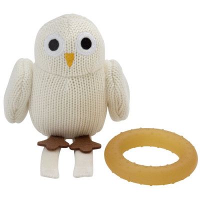 Rätt Start Baby Owls Bitleksak Naturgummi