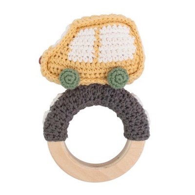 Sebra virkad skallra, bil på träring