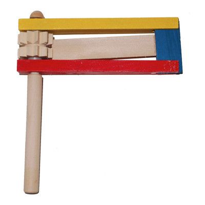 Skallra Dubbel i Trä