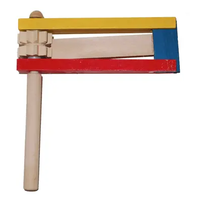 Skallra Dubbel i Trä