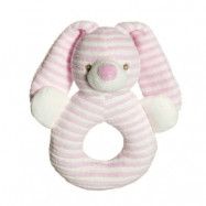 StorOchLiten Teddykompaniet, Cotton Cuties - Kanin Skallra Rosa 16 cm