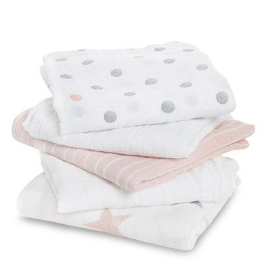 Aden By Snuttefiltar Muslin 5-pack (Rosa)