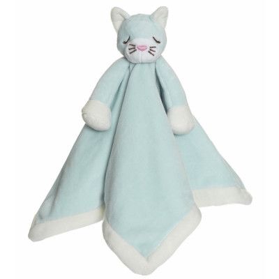 Diinglisar Snuttefilt Katt Babyblå - Teddykompaniet -  Leksaksaffären