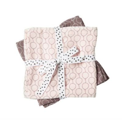 Done By Deer - Muslinfilt Ballon 70x70 cm 2-pack (Rosa)