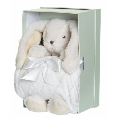 Giftbox Svea Kanin med filt - Teddykompaniet -  Leksaksaffären