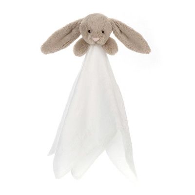 Jellycat, Bashful - Beige Bunny Muslin Soother