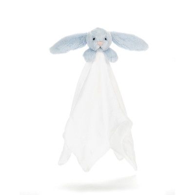 Jellycat, Bashful - Blå Bunny Muslin Soother