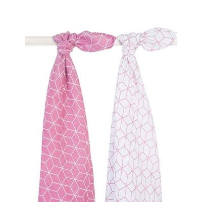 Jollein, Filt grafisk 2-pack Rosa