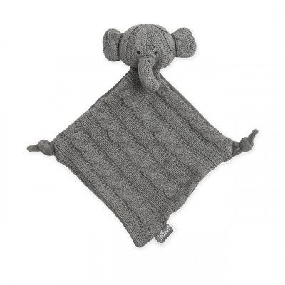 Jollein, Snuttefilt Kabelstickad - Elefant Grå