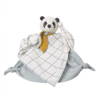 Kikadu snuttefilt i eko-bomull, panda